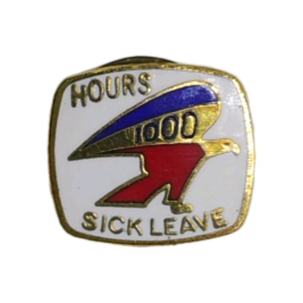 Vintage USPS 1000 Hours Sick Leave Award Lapel Pin United‎ States Postal Service